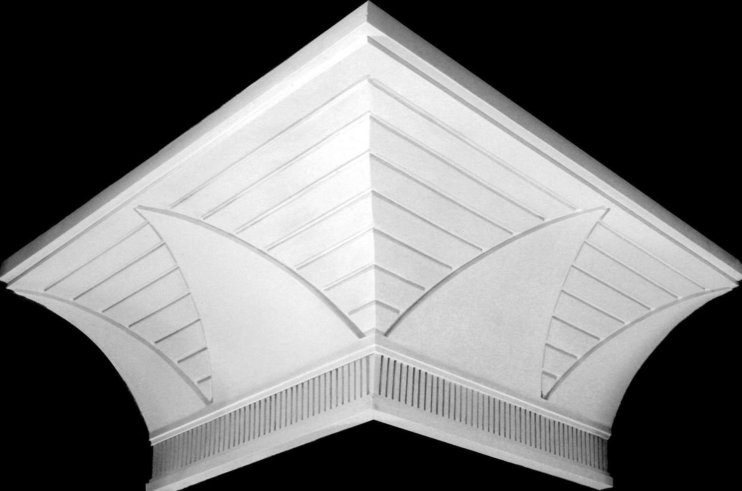 Reference: 201 - Style: Decorative<br />Girth Ceiling (mm): 415<br />Girth Wall (mm): 375